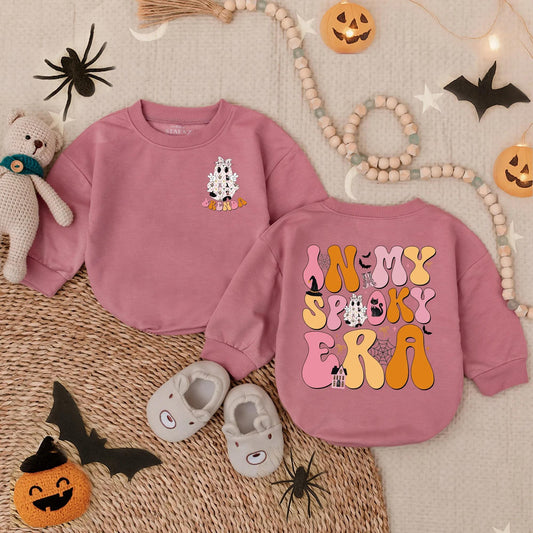 Personalized In My Spooky Era Baby Bubble Romper My First Halloween Ghost Outfit Newborn Infant Trick or Treat Cute Monster Fall Clothes