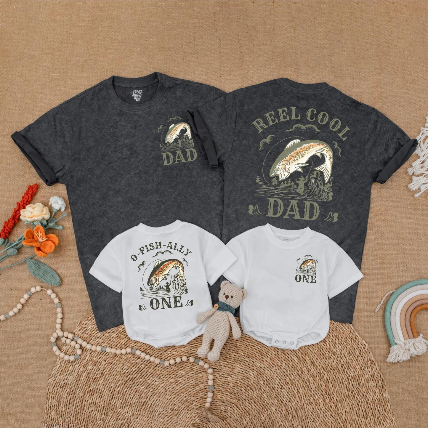O-Fish-Ally One Matching Family Shirts, Reel Cool Fishing Birthday, First Birthday Boy Outfit, Rustic Vintage Fish Romper, Party Gift 135 chars