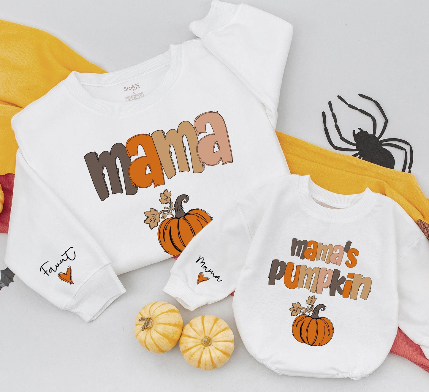 Mama & Me Pumpkin Patch Sweatshirts, Fall Matching Mom & Baby Outfits, Thanksgiving Outfit, Kids Fall Shirt, Mama's Pumpkin, Favorite Sleeve, Cute Gifts