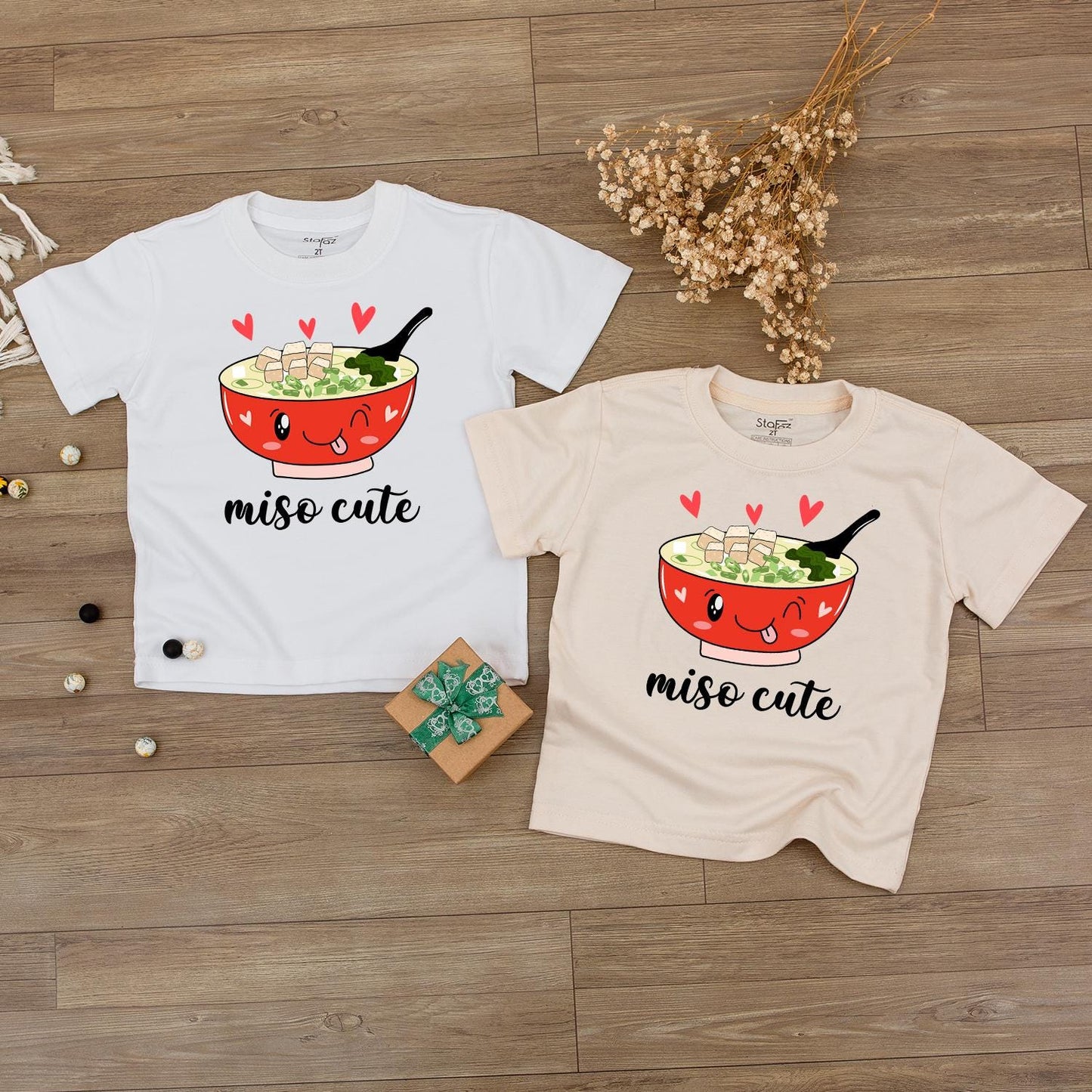 Miso Cute Baby Romper whimsical cartoon miso soup design newborn bubble bodysuit gender neutral clothes funny food pun