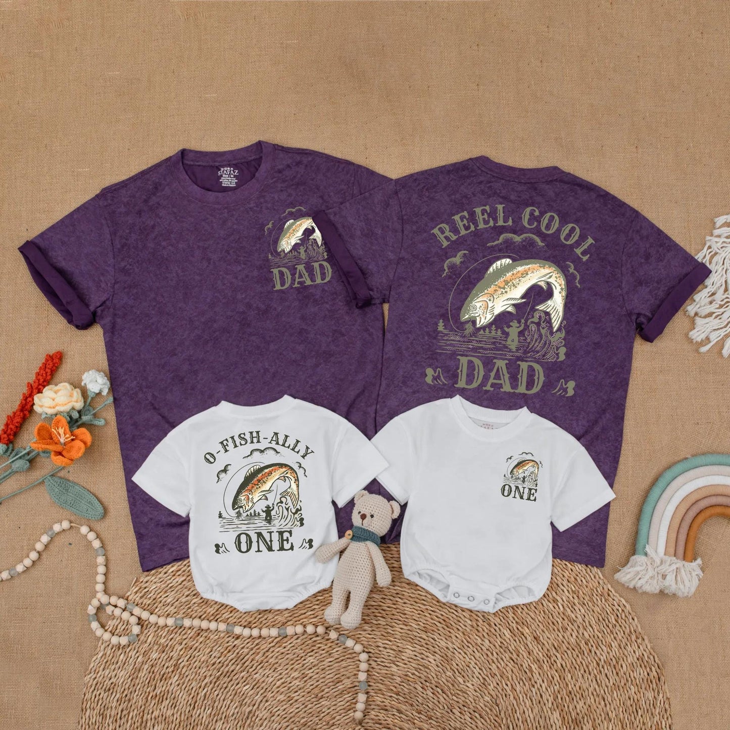 O-Fish-Ally One Matching Family Shirts, Reel Cool Fishing Birthday, First Birthday Boy Outfit, Rustic Vintage Fish Romper, Party Gift 135 chars