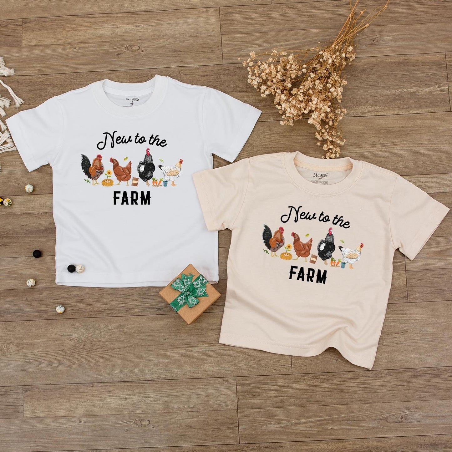 New to the Farm Baby Romper Cute Chicken Design Unisex Outfit Farm Animals Newborn Gift Shower Outfit Soft Cotton Blend Baby Boy or Girl Clothes 136