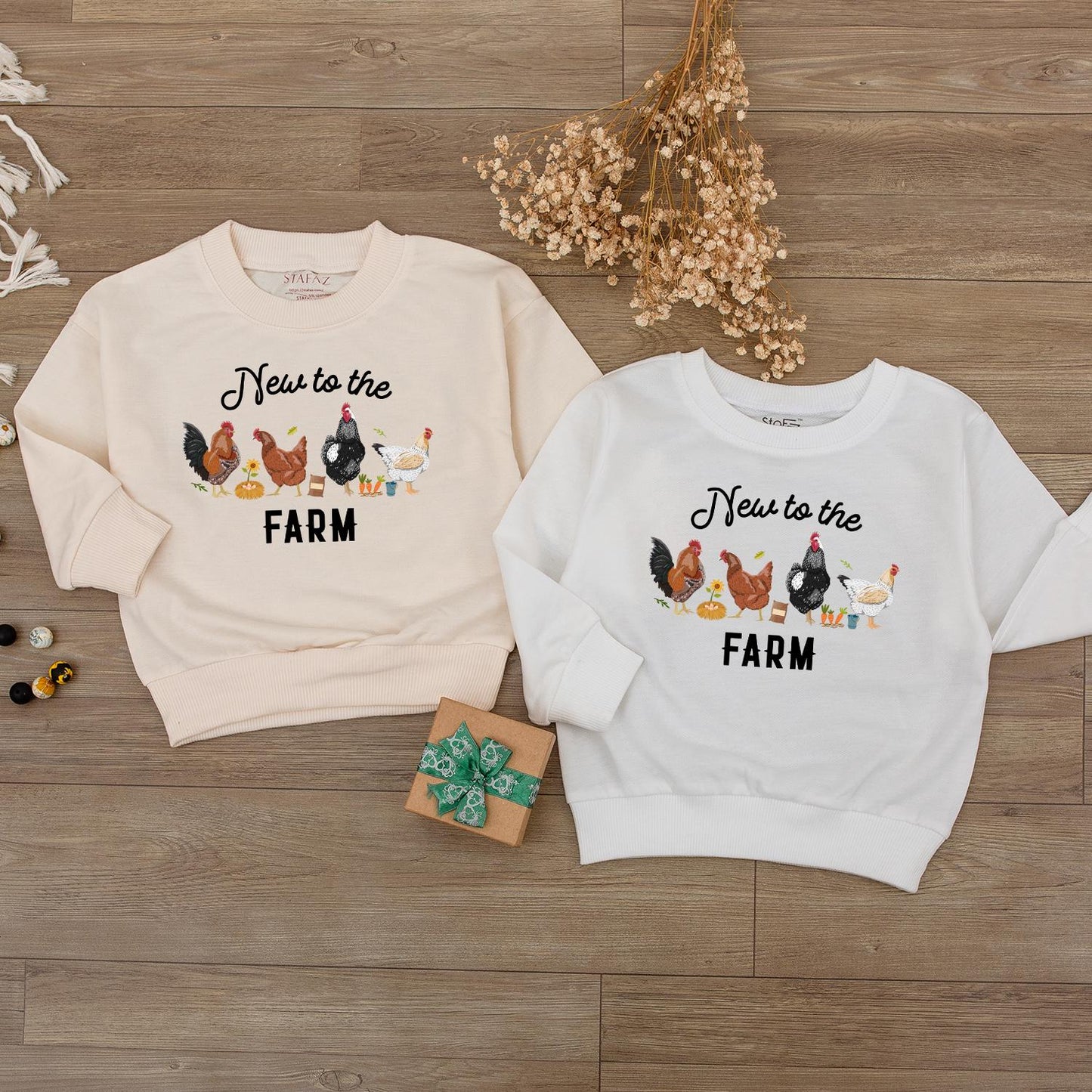 New to the Farm Baby Romper Cute Chicken Design Unisex Outfit Farm Animals Newborn Gift Shower Outfit Soft Cotton Blend Baby Boy or Girl Clothes 136