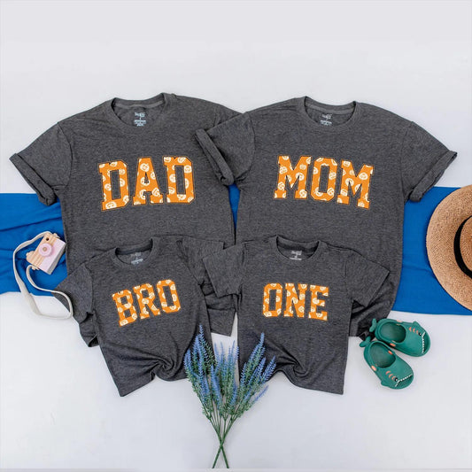 Matching Pumpkin Family 1st Birthday Shirts - Halloween Party Outfits for Baby & Toddler Girl - Fall Matching Shirts, One Year Old Gift