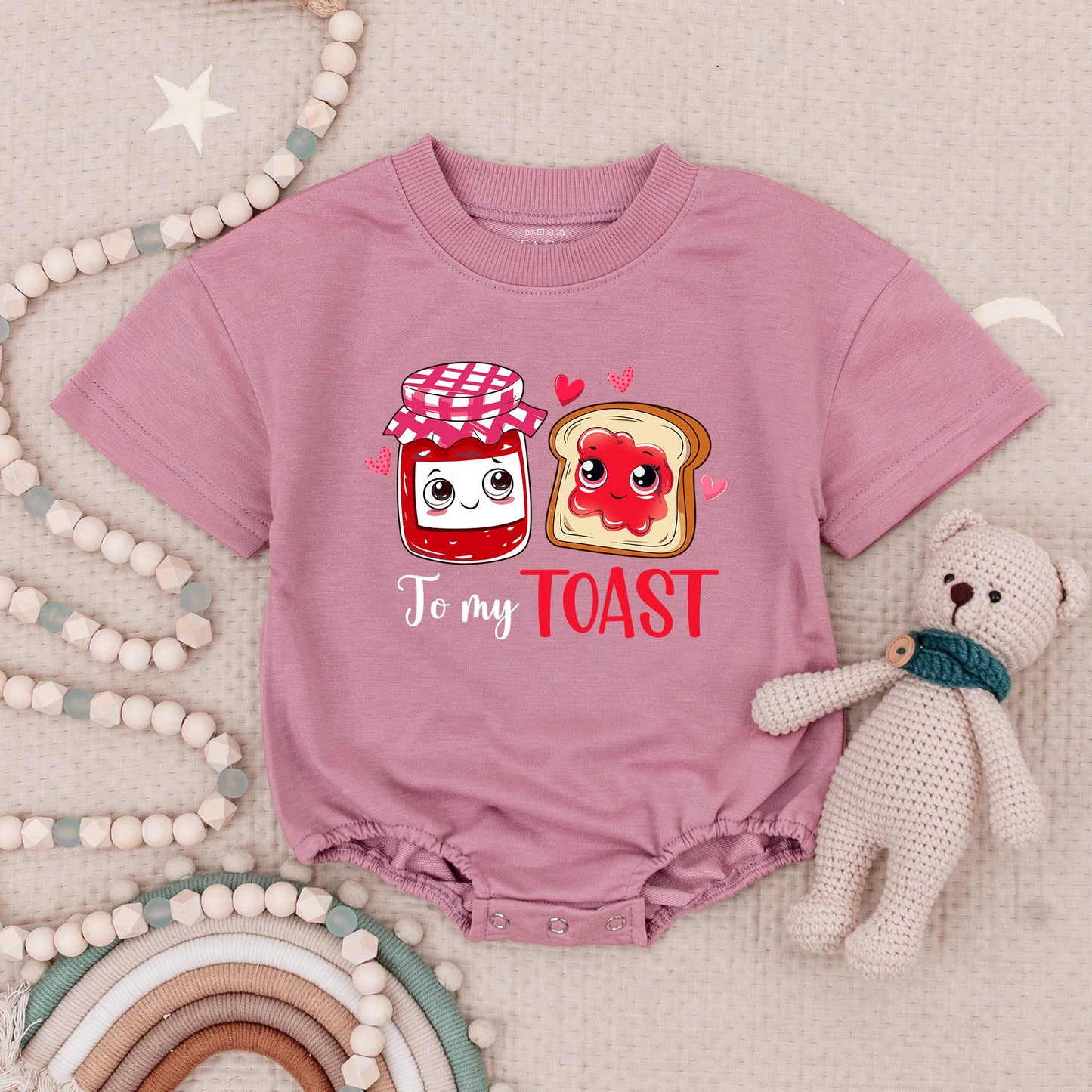 You're the Jam to My Toast Twin Rompers: Cute Matching Baby Outfits, Playful Cartoon Food Design for Sibling Photo Shoot, Unique Twins Announcement Gift
