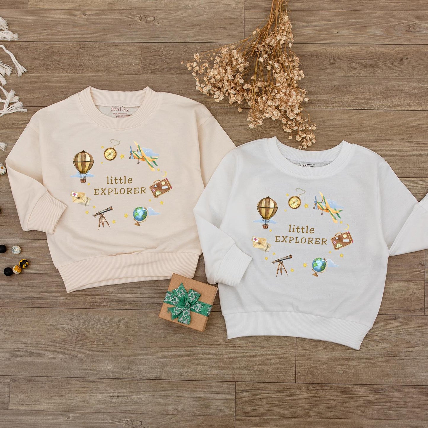 Little Explorer Baby Romper Watercolor Adventure Awaits Outfit Cute Travel Clothes Gender Neutral Gift Idea Gold Stars