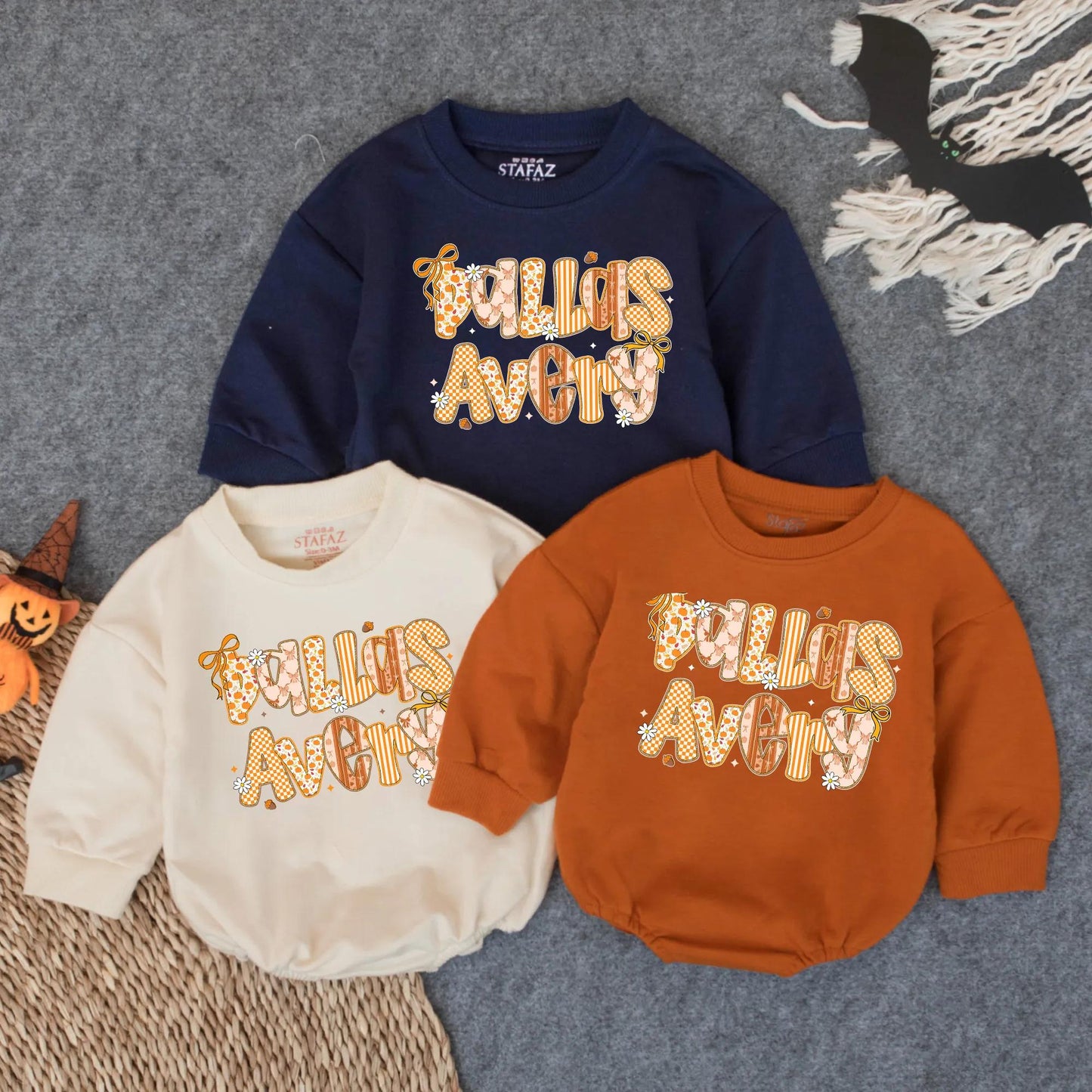Fall Is Avery Pumpkin Patch Romper Baby Girl, Thanksgiving Outfit, Custom Infant Autumn Clothes, First Thanksgiving Baby Gift (136 chars)
