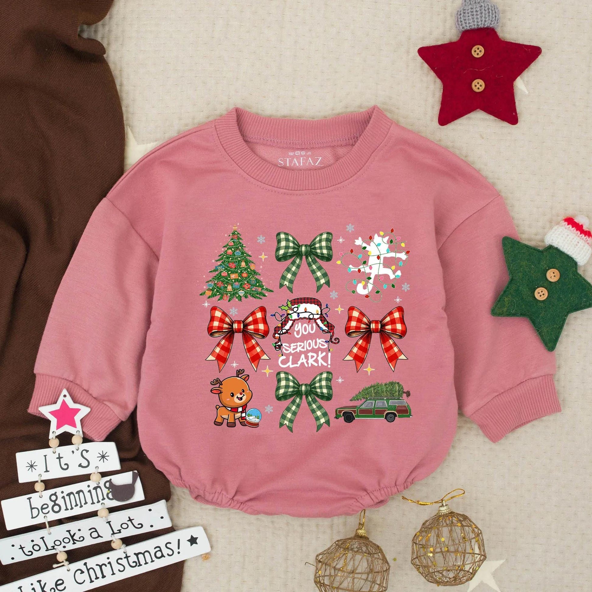 Christmas Baby Outfit! Red Truck Newborn Bubble Romper, Holiday Reindeer & Tree Design, First Christmas Toddler Clothes, Xmas Gift, Baby Shower