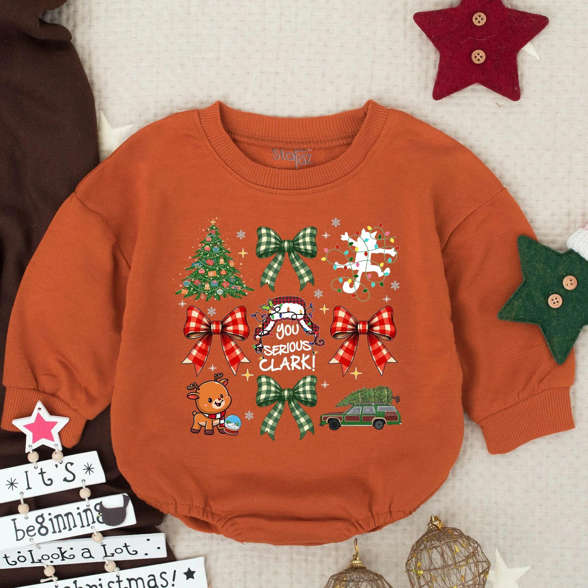 Christmas Baby Outfit! Red Truck Newborn Bubble Romper, Holiday Reindeer & Tree Design, First Christmas Toddler Clothes, Xmas Gift, Baby Shower