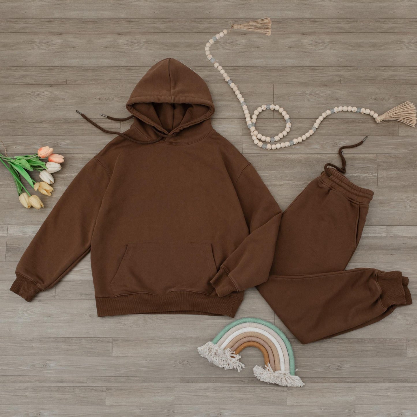 Personalized Roman Numeral Hoodie Set Date Initial Couples Wedding Engagement Anniversary Gift Modern Minimalist Ring Heart Design