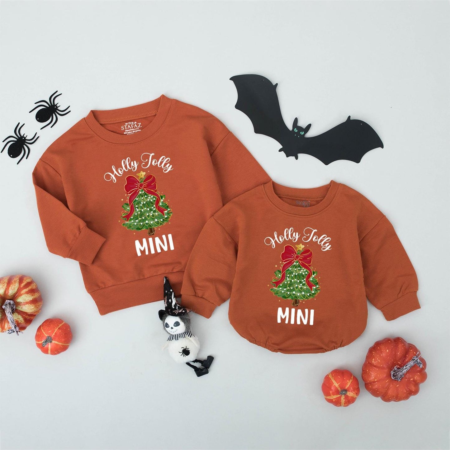 Holly Jolly Mama & Mini Matching Christmas Sweatshirts, Festive Family Holiday Sweaters, Cute Mommy and Me Xmas Outfit, First Christmas Gift Idea (138 chars)