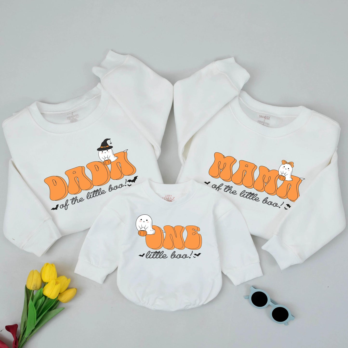 Spooky One Halloween Birthday Mommy and Me Shirts for First Birthday Celebration Mom Dad Kids Tee Spooky Boy Custom Outfit Soft Cotton