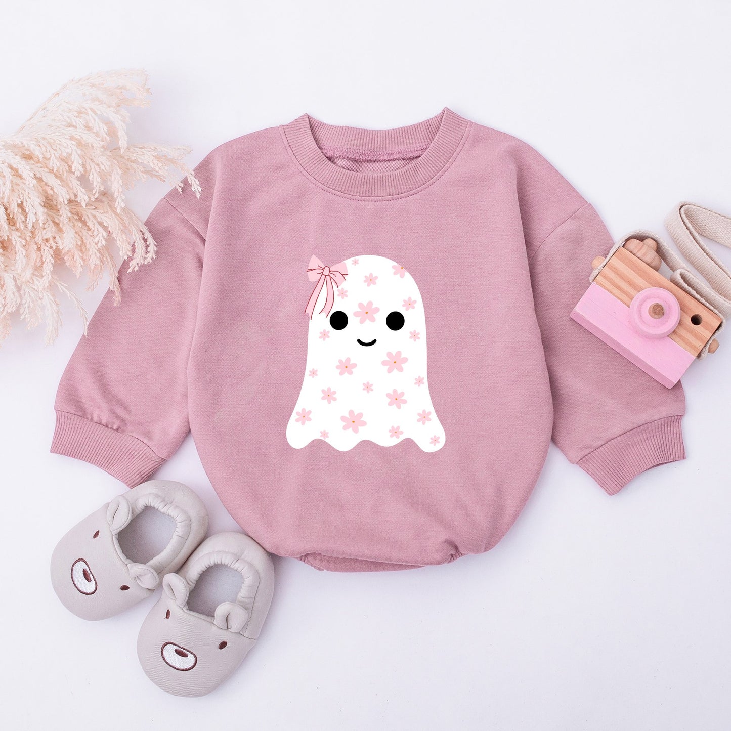 Spooky Season Infant Romper - Cute Halloween Fall Onesie for Baby Girls