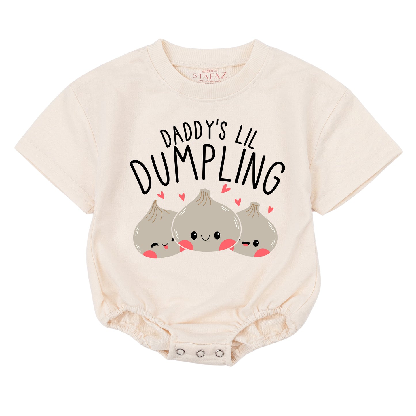 Daddy's Little Dimsum - Cute Bao Dumpling Romper, Ideal Baby Shower Gift