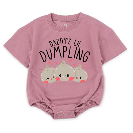 Daddy's Little Dimsum - Cute Bao Dumpling Romper, Ideal Baby Shower Gift