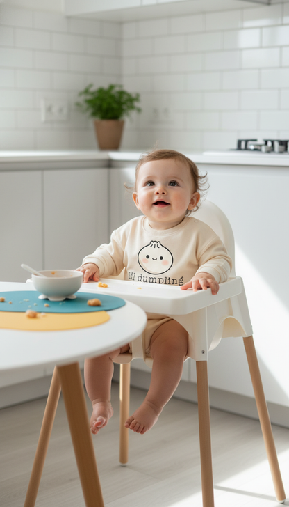 Lil Dumpling Baby Romper Cute Vegan Bodysuit Foodie Gift Asian Dim Sum Costume Funny Outfit Soft Comfortable Playwear Baby Shower Present