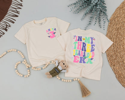Custom Toddler Birthday Shirt - 3rd Year Era Personalized Outfit