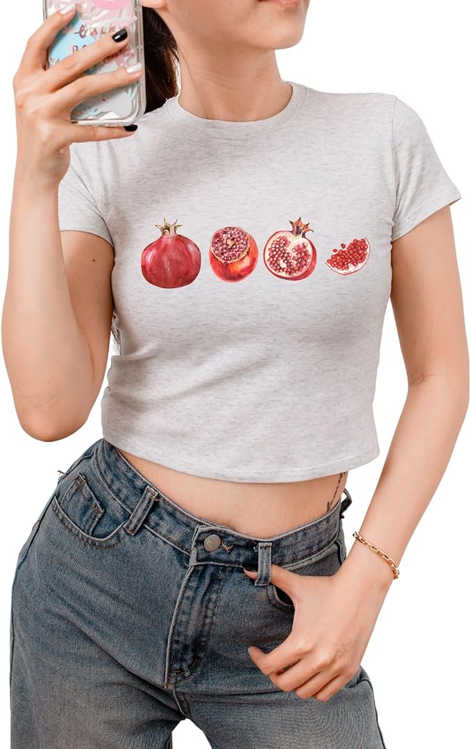 Vintage Fruit Graphic Tops - Cute Summer Tees for Girls and Teens