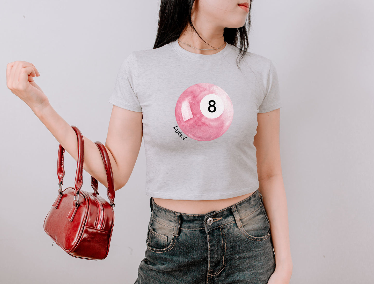 Vintage 90s Y2K 8 Ball Tee - Aesthetic Retro Print Top for Teens and Kids