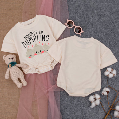 Infant's Cute Dumpling Romper - Perfect Dimsum-Inspired Baby Shower Gift