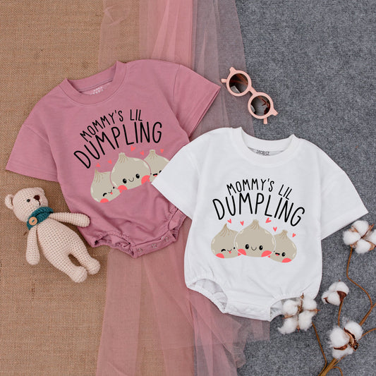 Infant's Cute Dumpling Romper - Perfect Dimsum-Inspired Baby Shower Gift