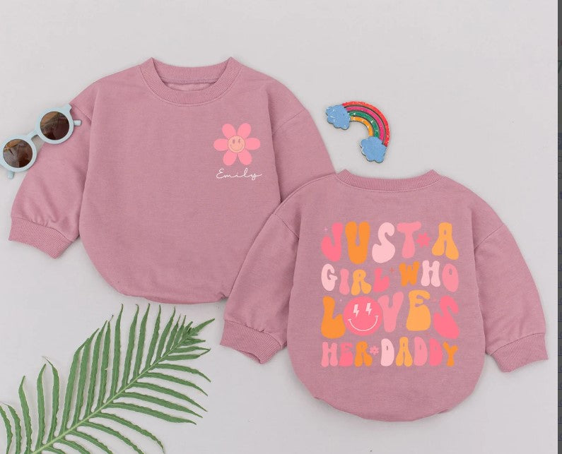 Adorable Daddy's Girl Outfit, Perfect New Dad & Father's Day Gift 2024