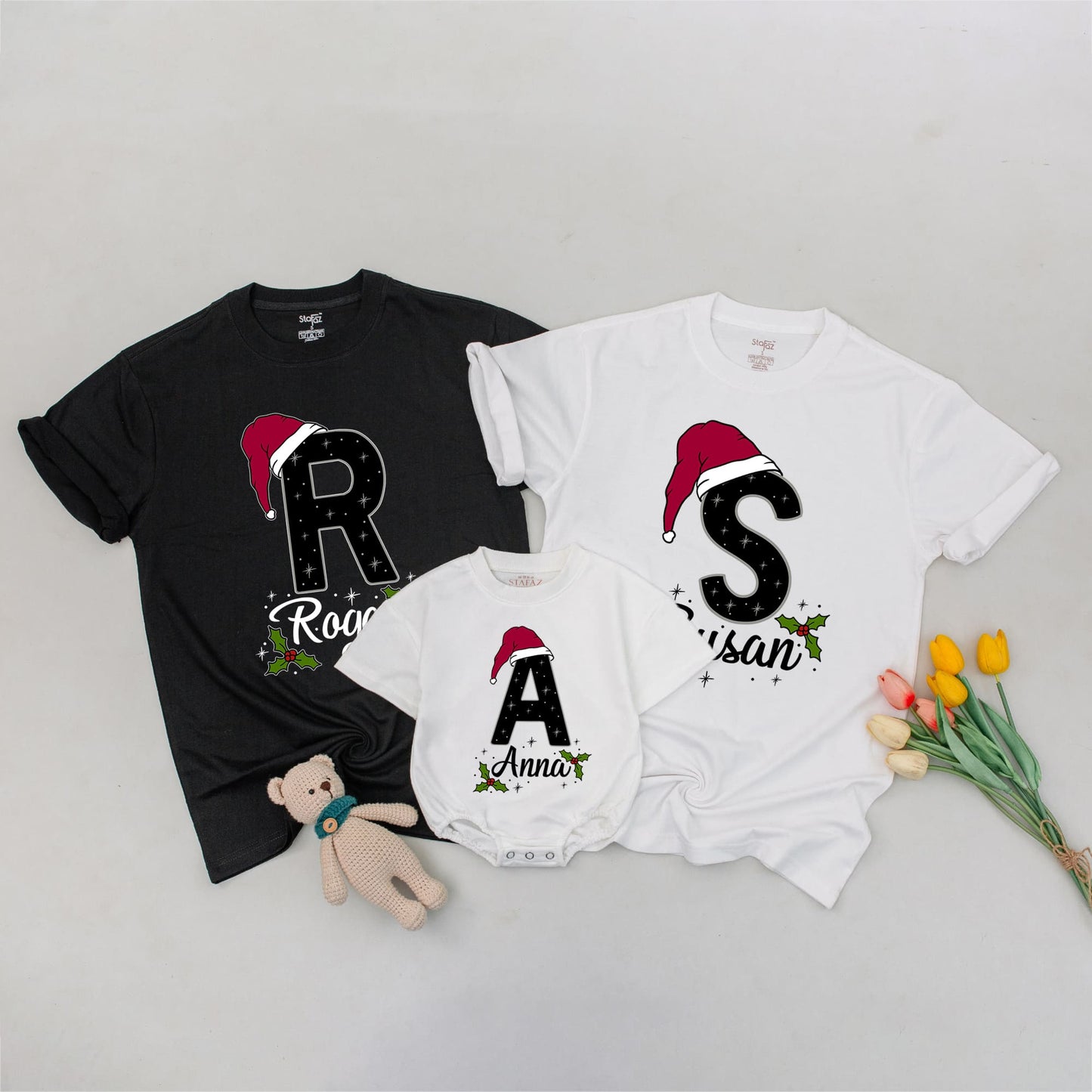 Custom Family Matching Shirts - Personalized Outfits for Baby, Mom & Dad