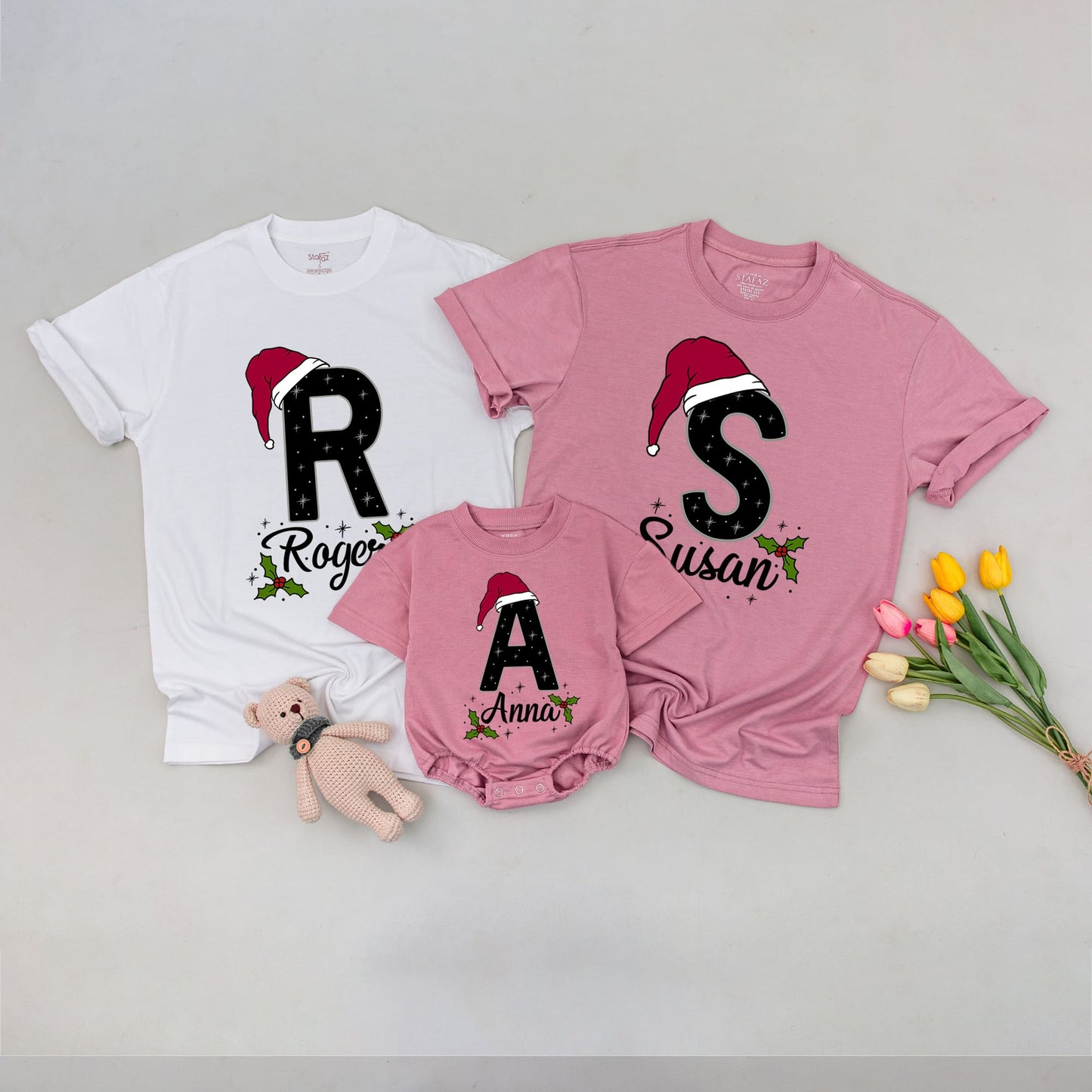 Custom Family Matching Shirts - Personalized Outfits for Baby, Mom & Dad