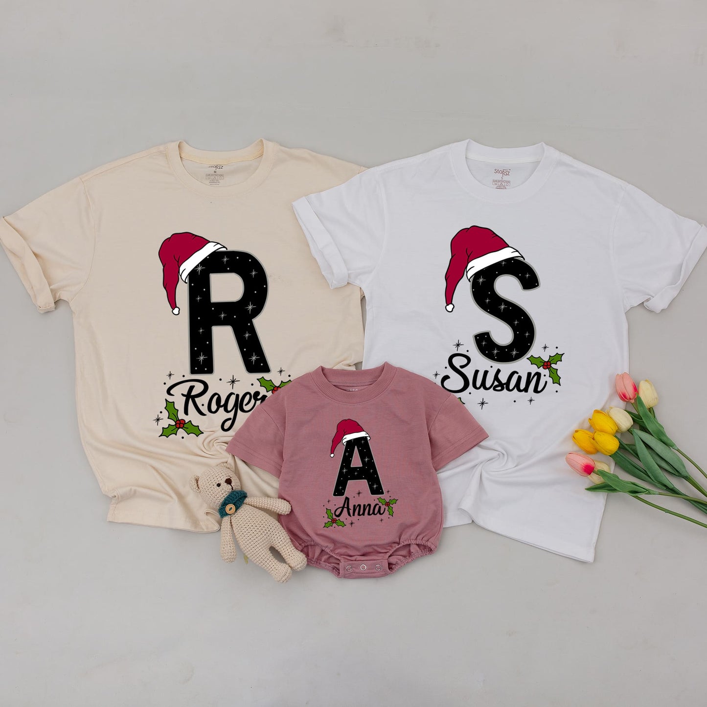 Custom Family Matching Shirts - Personalized Outfits for Baby, Mom & Dad