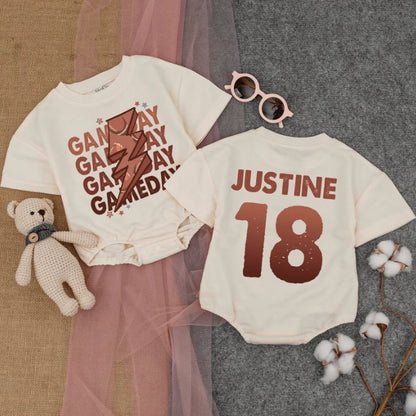 Custom Football Bodysuit - Perfect Baby Shower and Newborn Gift