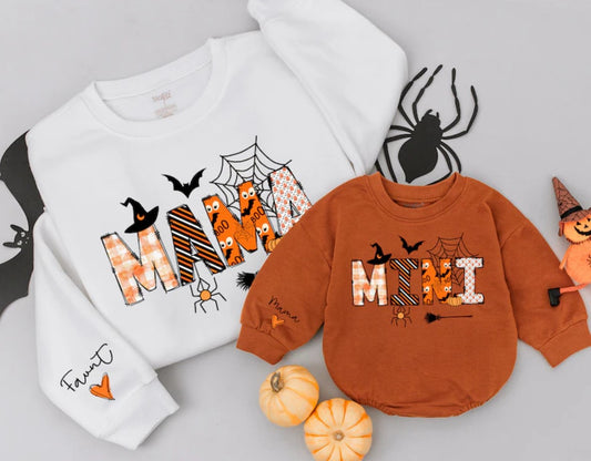 Unique Family Halloween Outfits - Mama & Mini Matching Sweatshirts