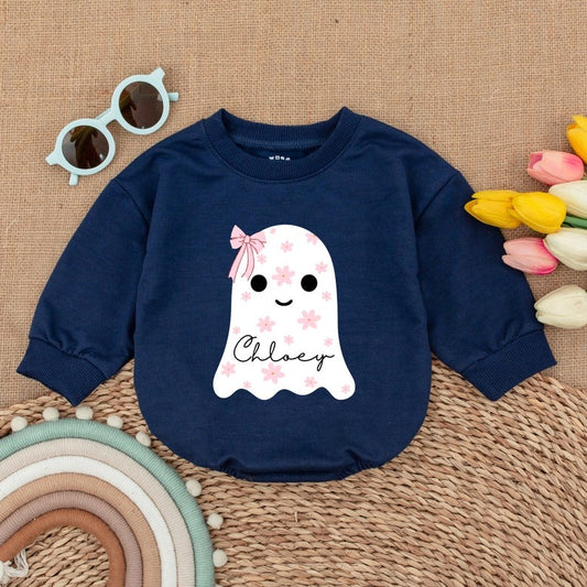 Adorable 'Little Boo' Halloween Romper - Perfect Baby Shower/Newborn Gift