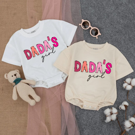 Daughter's Pink Romper: Baby Girl Attire, Perfect New Dad & Father's Day Gift