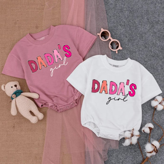 Daughter's Pink Romper: Baby Girl Attire, Perfect New Dad & Father's Day Gift