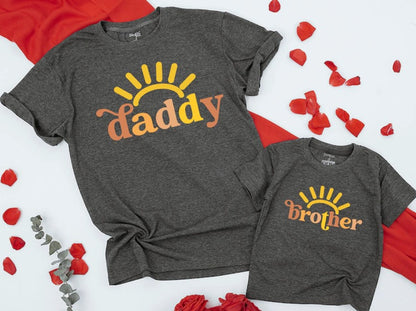 First Birthday 'Round Sun' Outfit, Match Family Shirts, Mommy & Me Wear