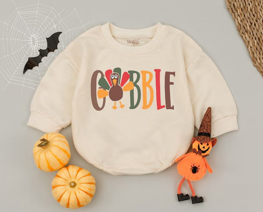 First Thanksgiving Romper - Perfect Baby Shower Gift for Turkey Day