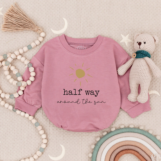 Unique Half-Year Birthday Romper - Perfect 1st Year Celebration Outfit