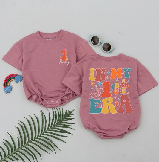 First Birthday Custom Romper: Personalized Outfit for Baby Girl (1-yr-old) 