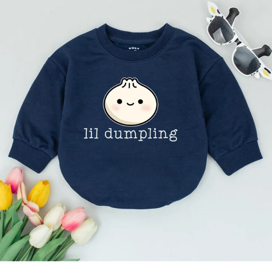 Little Dumpling Baby Romper - Vegan Baby Outfit, Bodysuit, Baby Gift