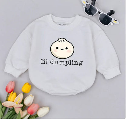Cute Vegan Dumpling Bodysuit: Perfect for Baby Showers and Announcements
