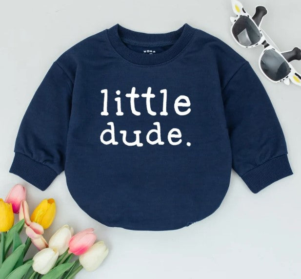 Chic Little Dude Baby Boy Romper: The Perfect Baby Shower & Family Gift
