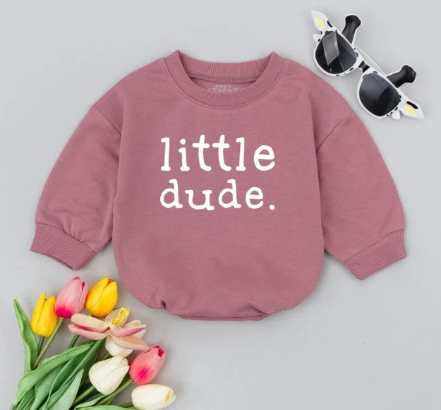 Chic Little Dude Baby Boy Romper: The Perfect Baby Shower & Family Gift