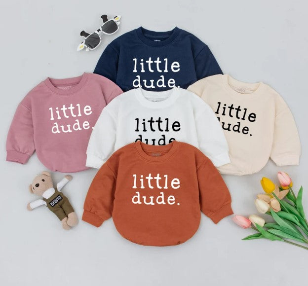 Chic Little Dude Baby Boy Romper: The Perfect Baby Shower & Family Gift