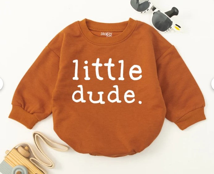 Chic Little Dude Baby Boy Romper: The Perfect Baby Shower & Family Gift