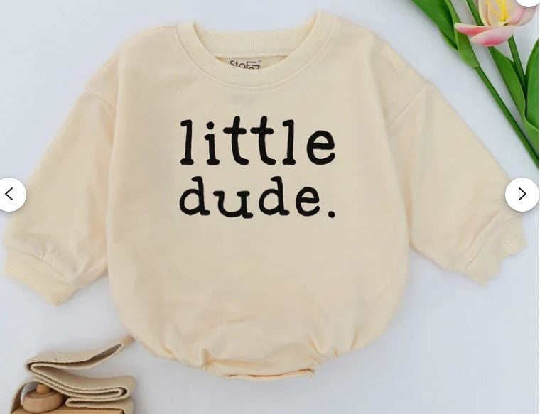 Chic Little Dude Baby Boy Romper: The Perfect Baby Shower & Family Gift