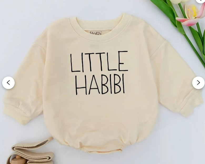 Little Habibi: Charming Arabic Baby Romper, Perfect Gift for Kids