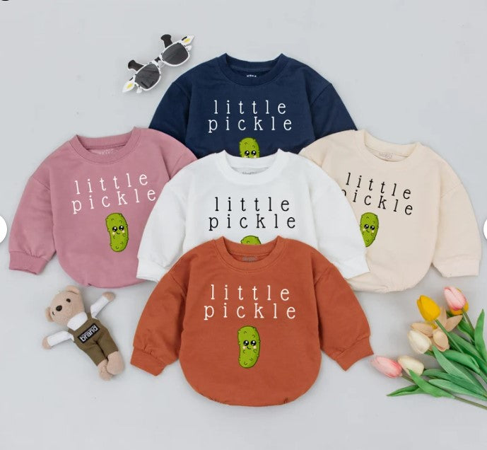 Veggie-Theme Baby Romper: Pickle Gift, Family Clothing, Dill Bodysuit