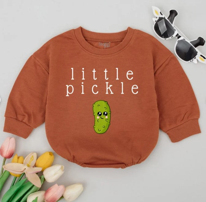 Veggie-Theme Baby Romper: Pickle Gift, Family Clothing, Dill Bodysuit