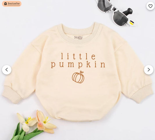 Autumn Pumpkin Baby Romper: Perfect Cute Fall Coming Home Outfit