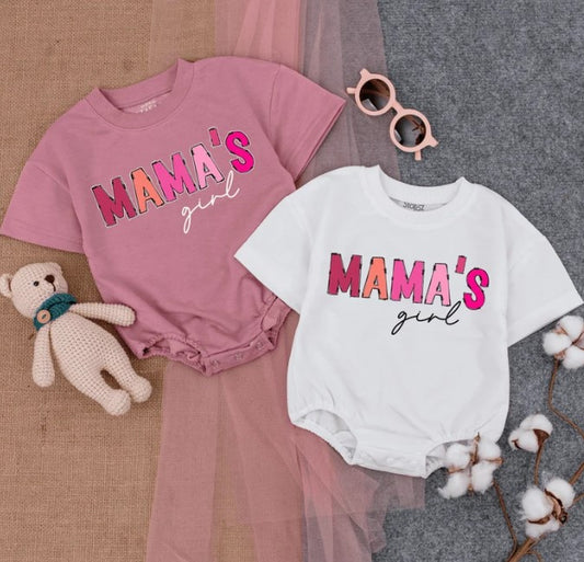 Pink Bubble Romper for Baby Girls, Perfect Mama's Day Gift